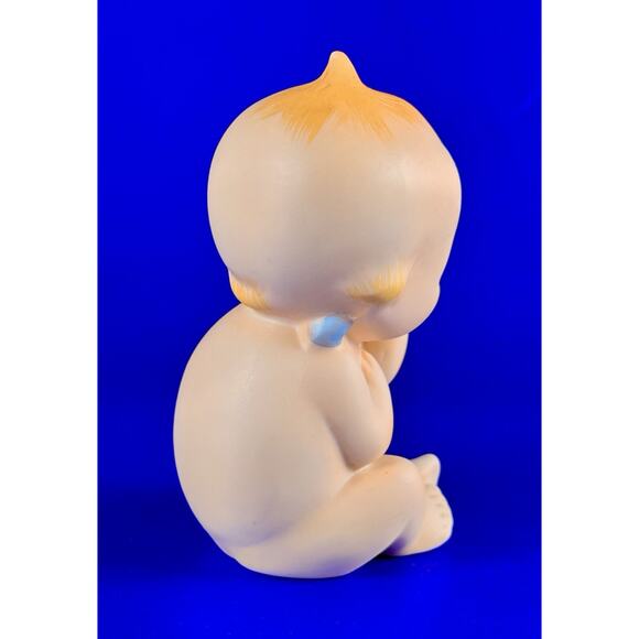 VTG Lefton Kewpie Doll Sucking Thumb Bisque Figurine 5" Cupid Baby Grannycore - Picture 6 of 10